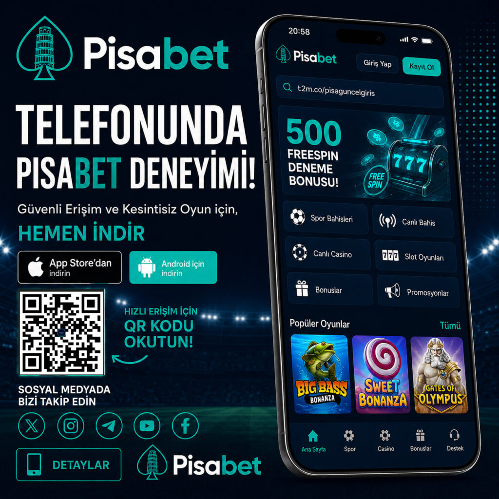 Pisabet güncel giriş mobil 500 freespin deneme bonusu