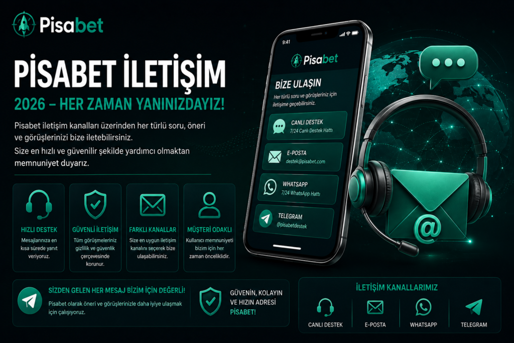 Pisabet iletişim 2026 iletişim ve destek rehberi.